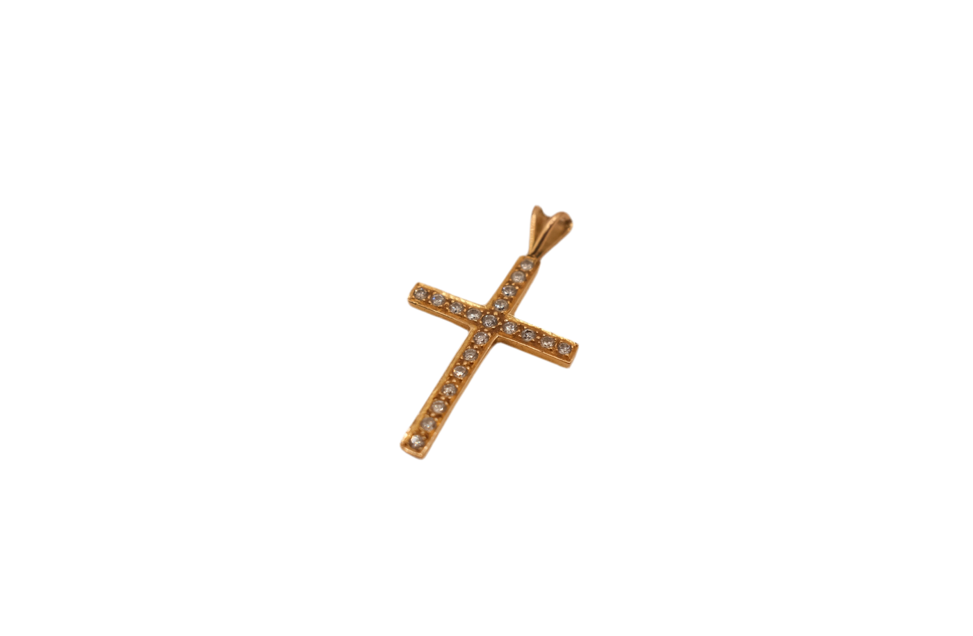18ct Diamond Cross Pendant