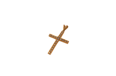 18ct Diamond Cross Pendant