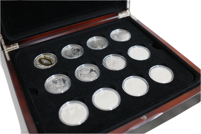 24 x 2003 Lord of the Rings New Zealand silver $1 one Dollar coins