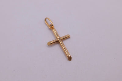 9ct Yellow Gold Cross Pendant
