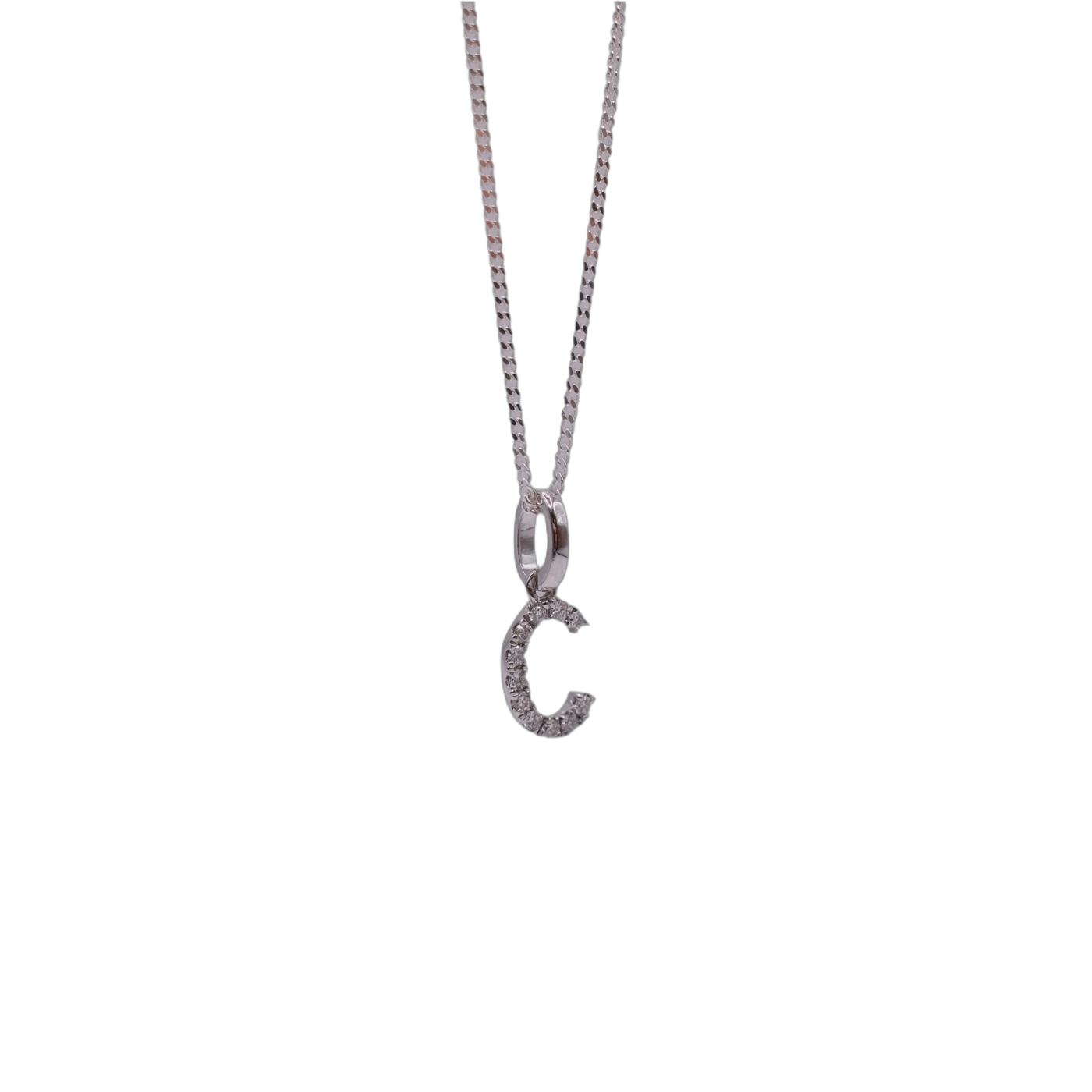 925 chain 9ct diamond pendant