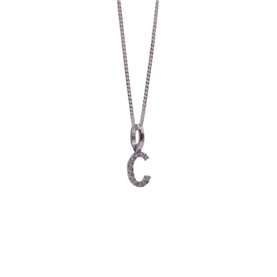 925 chain 9ct diamond pendant