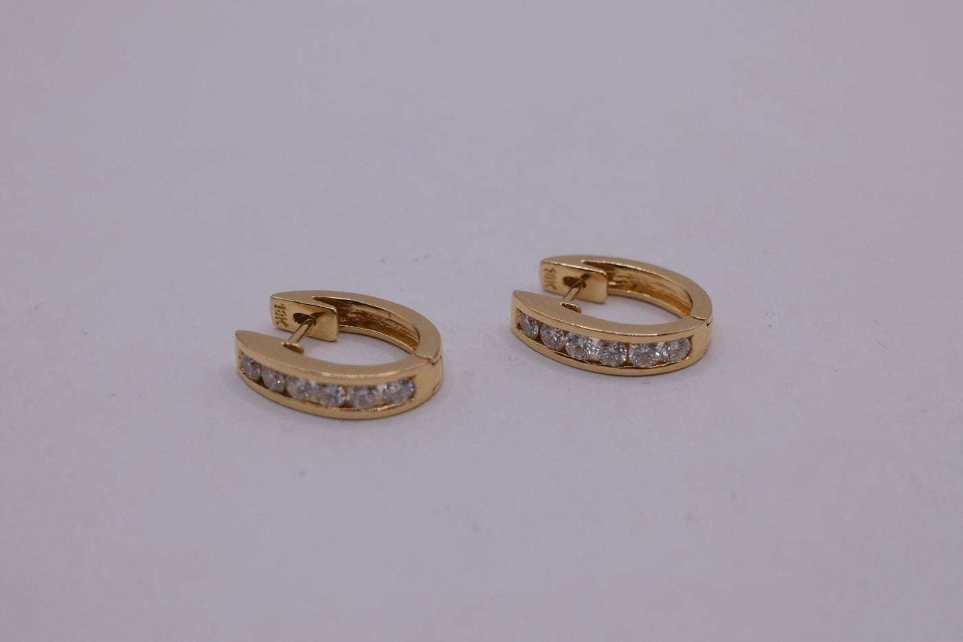 18ct Yellow Gold Diamond Earrings