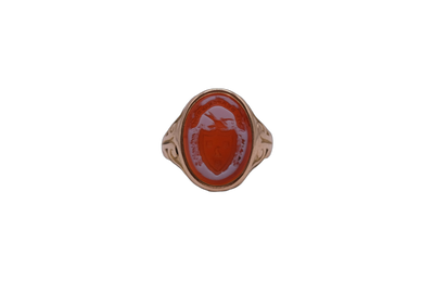 14ct yellow gold signet ring