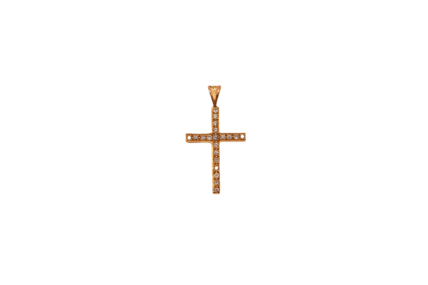 18ct Diamond Cross Pendant