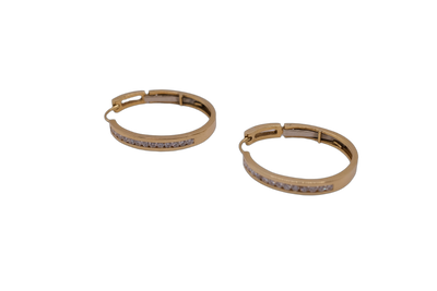 18ct Yellow Gold Diamond earrings