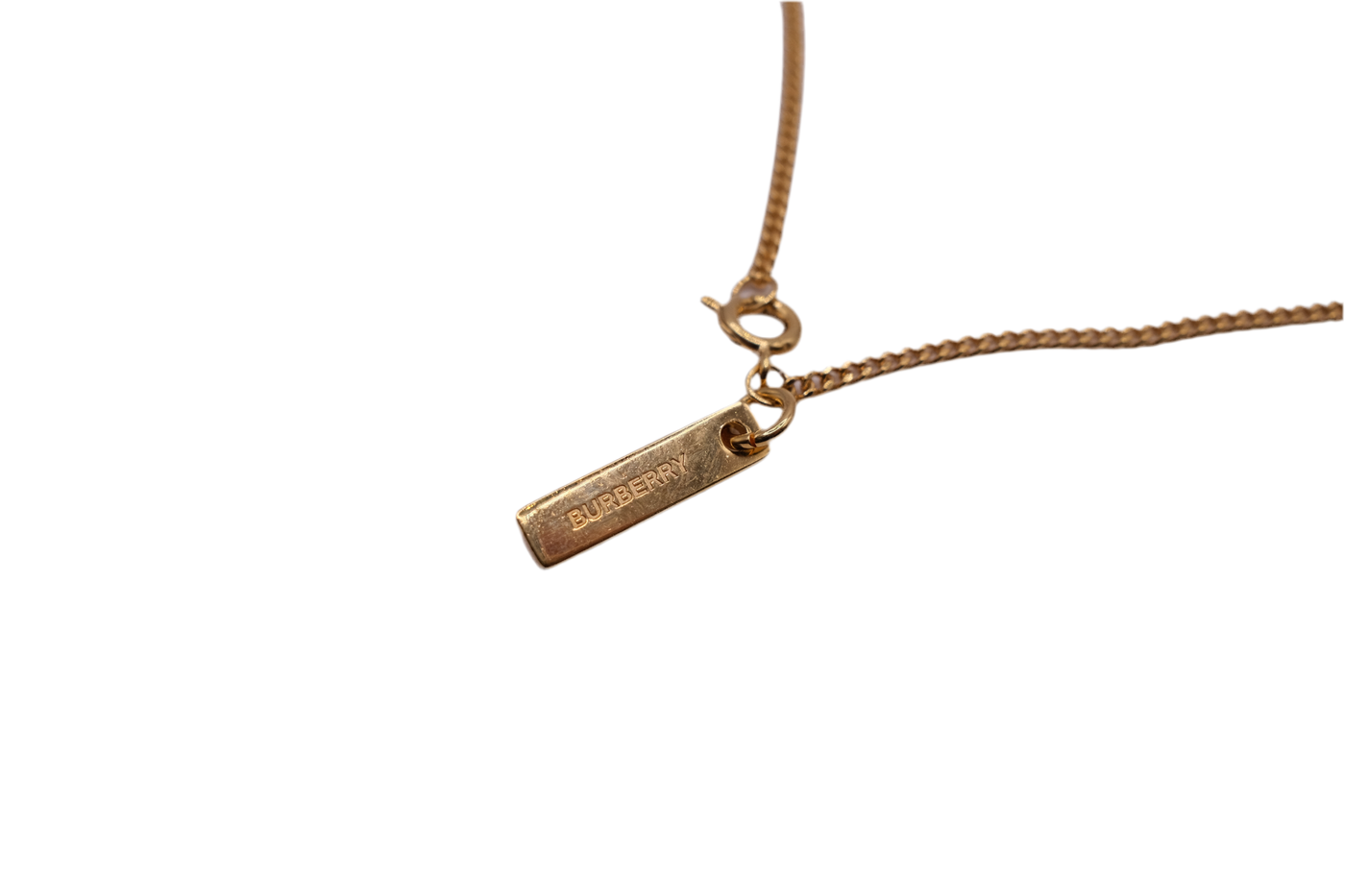 Burberry Yellow gold plated necklace
