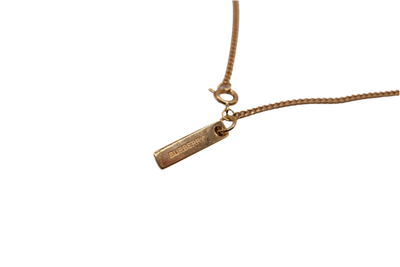 Burberry Yellow gold plated necklace