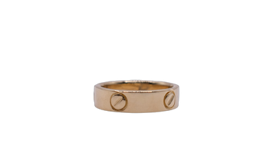 9ct Cartier Sytle Yellow Gold Ring