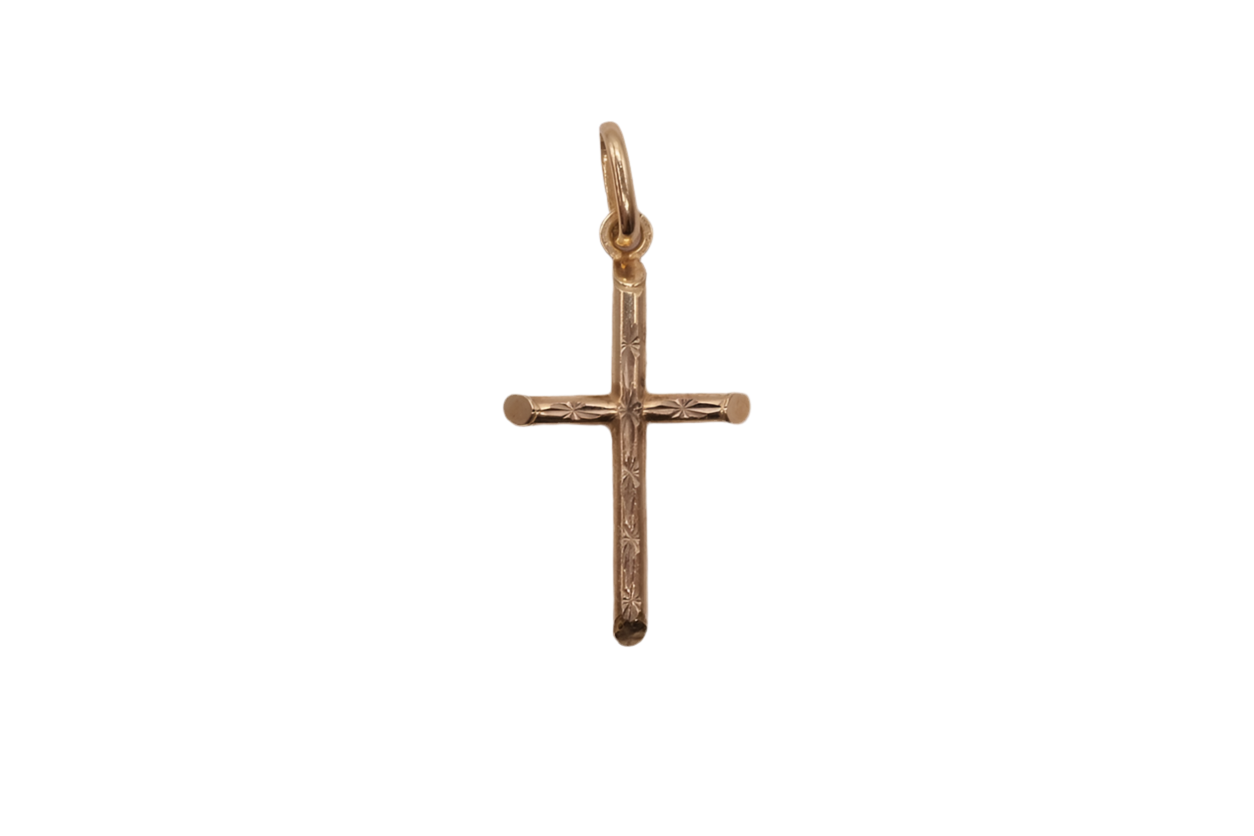 9ct Yellow Gold Cross Pendant
