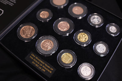 The House of Windsor Coin and Stamp set