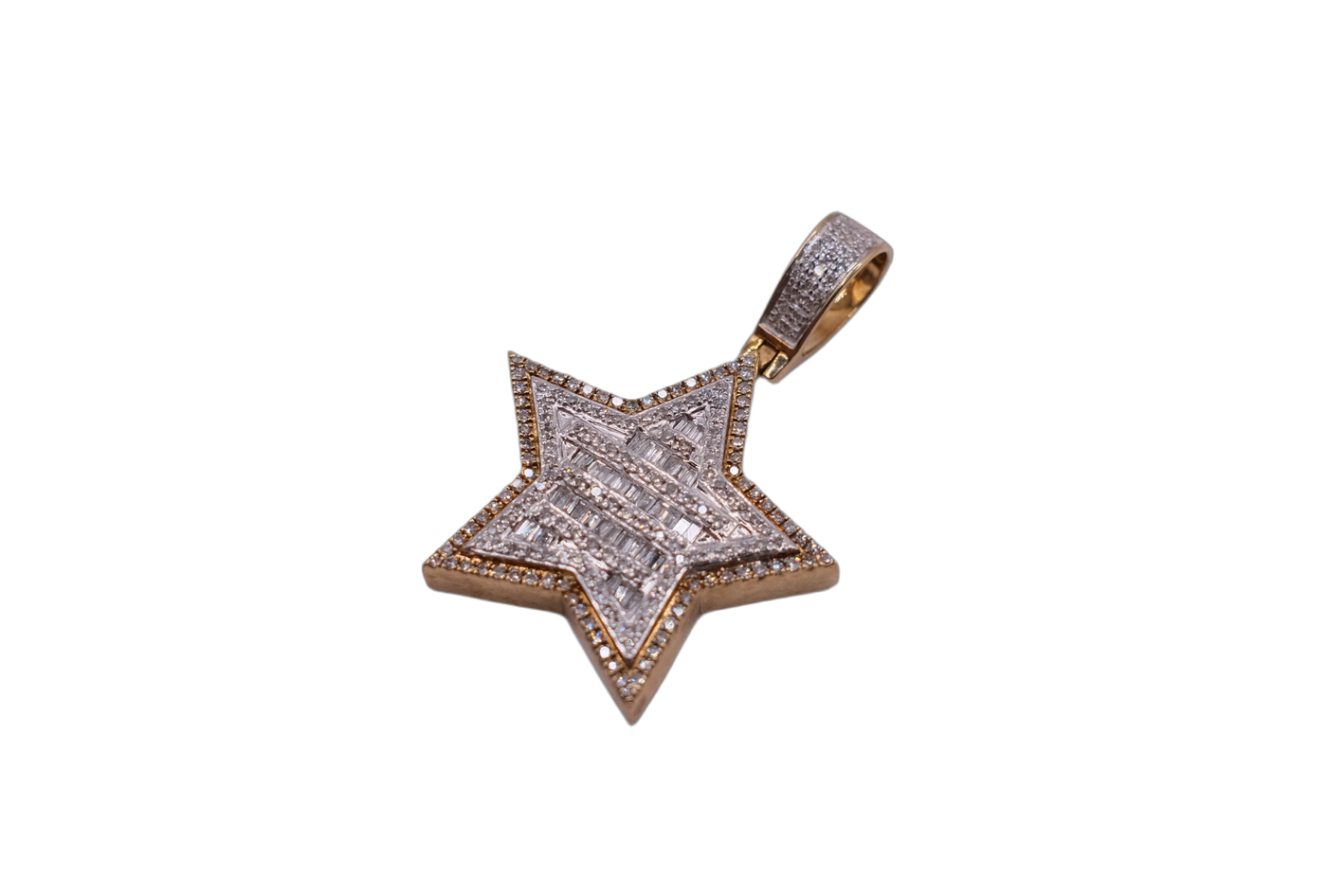 10ct yellow gold star pendant