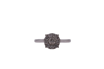 9ct White Gold Diamond Ring