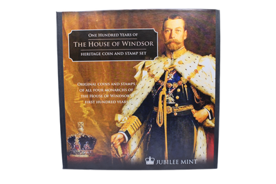 The House of Windsor Coin and Stamp set