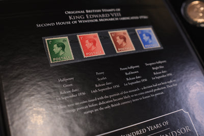 The House of Windsor Coin and Stamp set