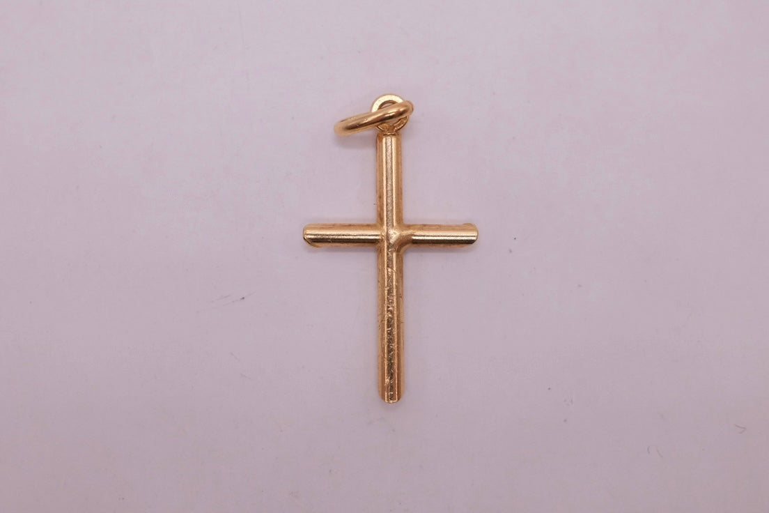 9ct Yellow Gold Cross Pendant