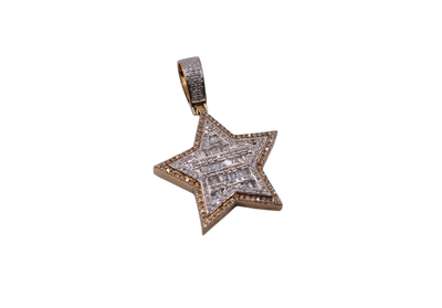 10ct yellow gold star pendant