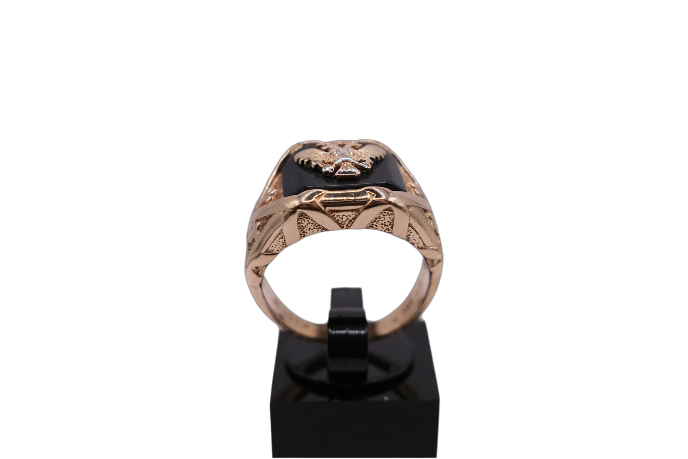 14ct yellow gold Faberge ring