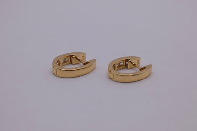 18ct Yellow Gold Diamond Earrings