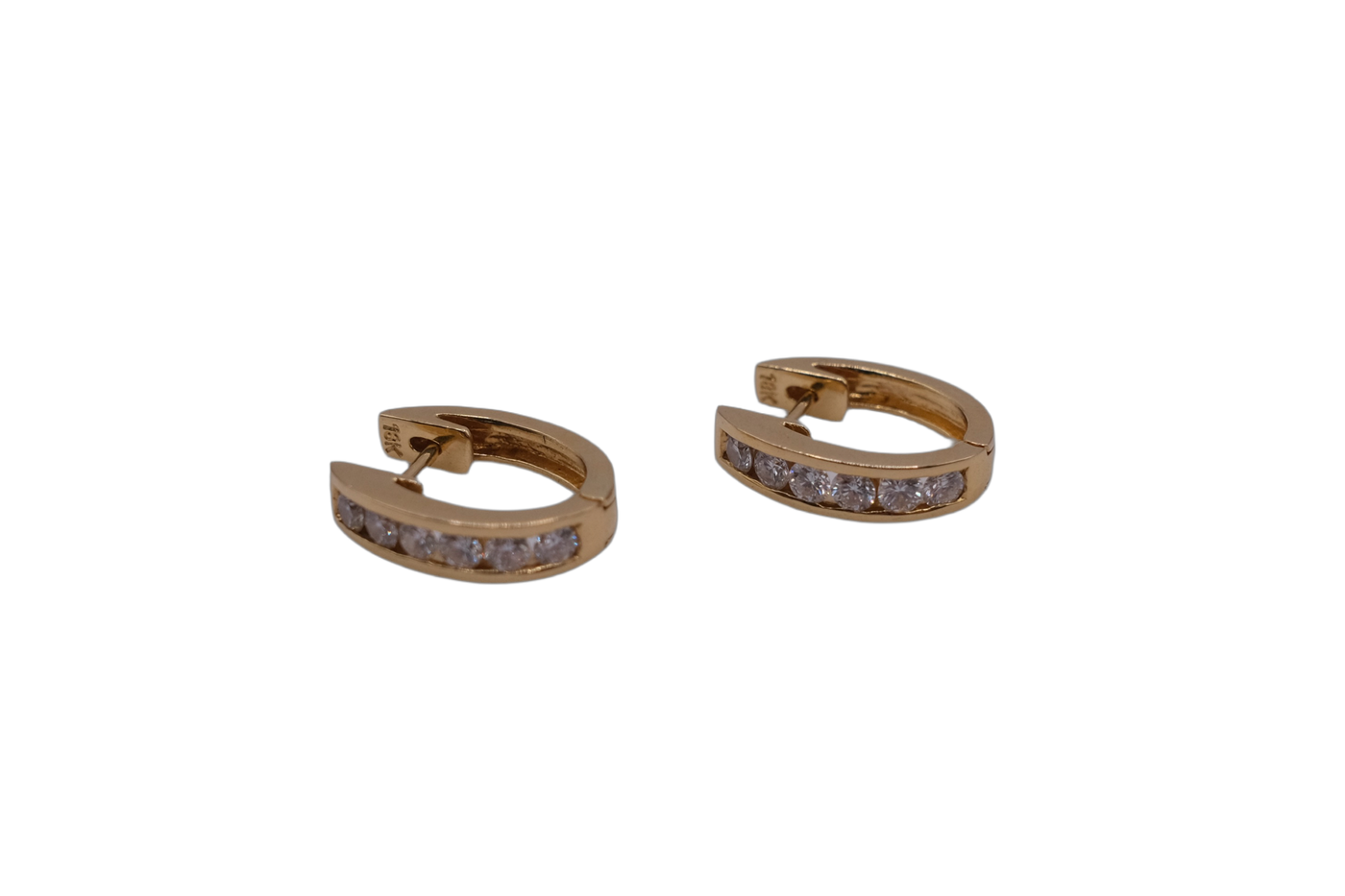 18ct Yellow Gold Diamond Earrings