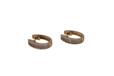 18ct Yellow Gold Diamond Earrings