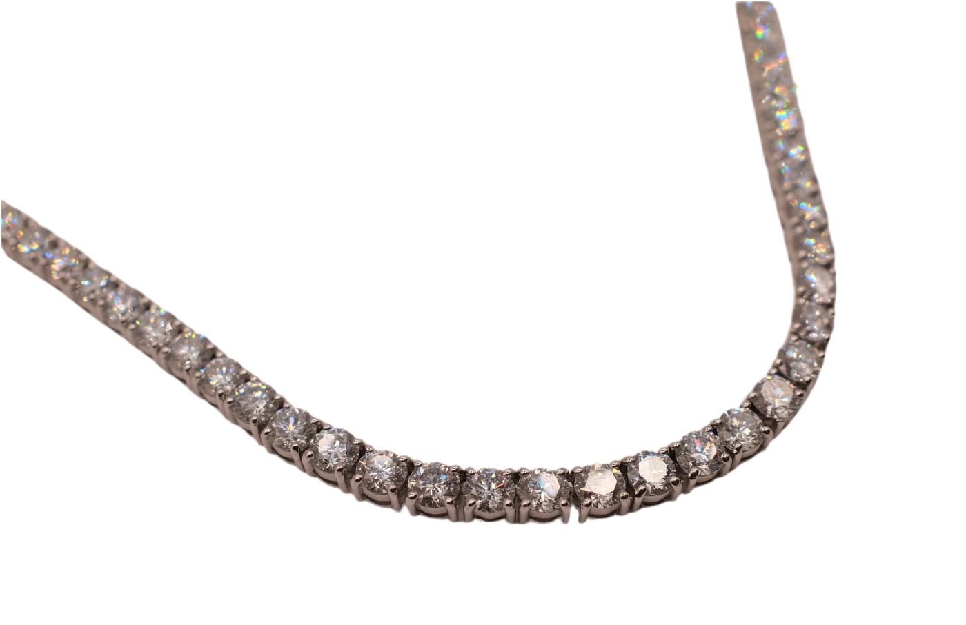 9ct Lab Tennis Necklace