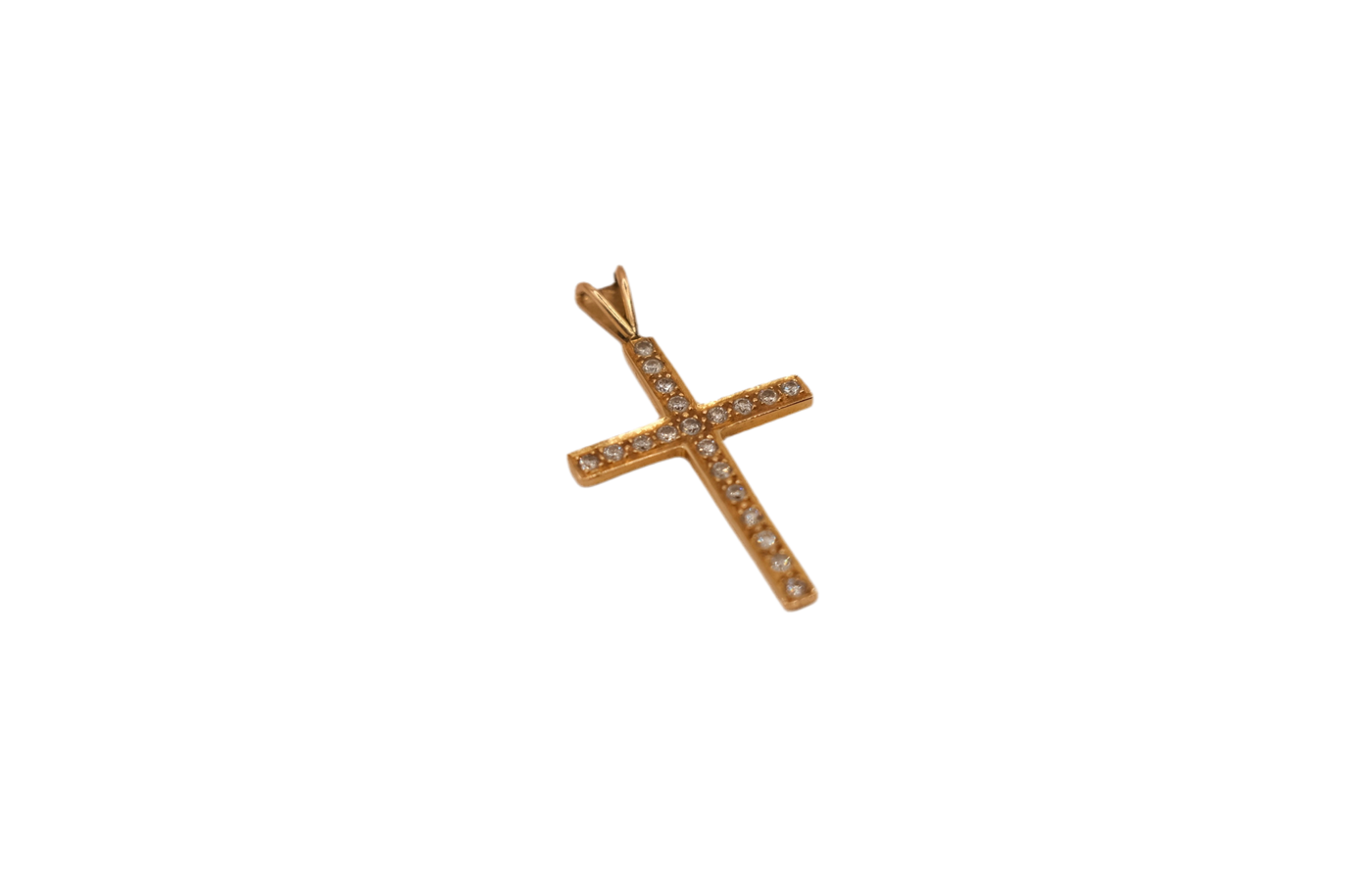 18ct Diamond Cross Pendant