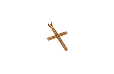 18ct Diamond Cross Pendant