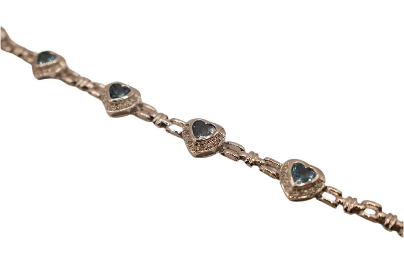9ct Diamond & Topaz Bracelet