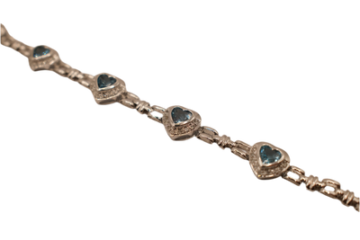 9ct Diamond & Topaz Bracelet