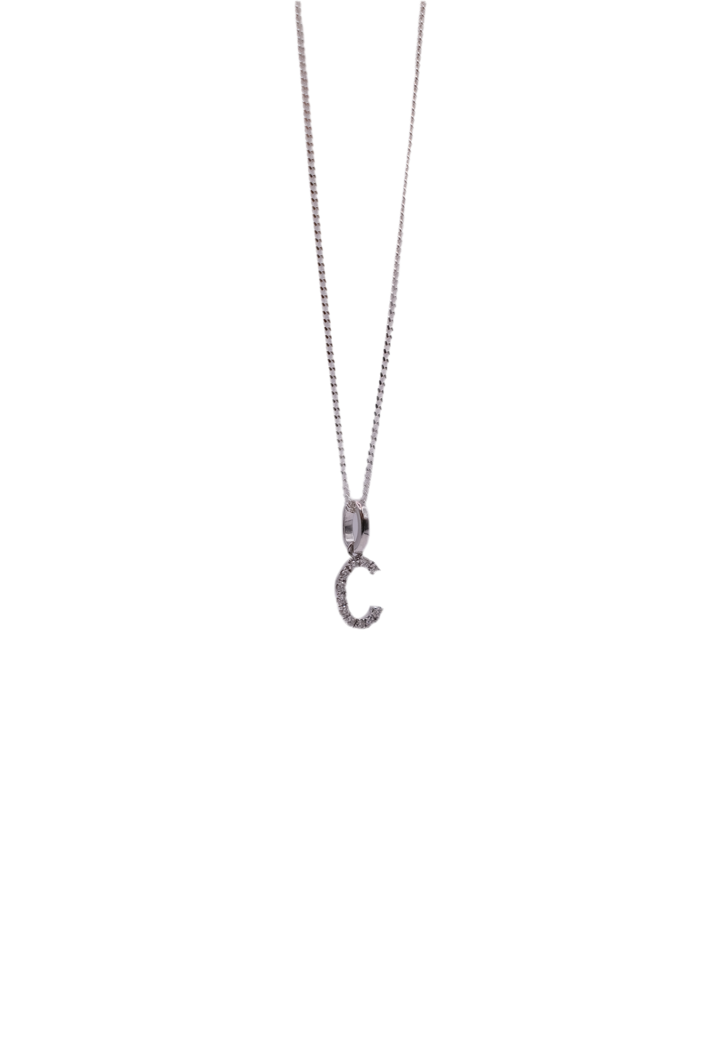 925 chain 9ct diamond pendant