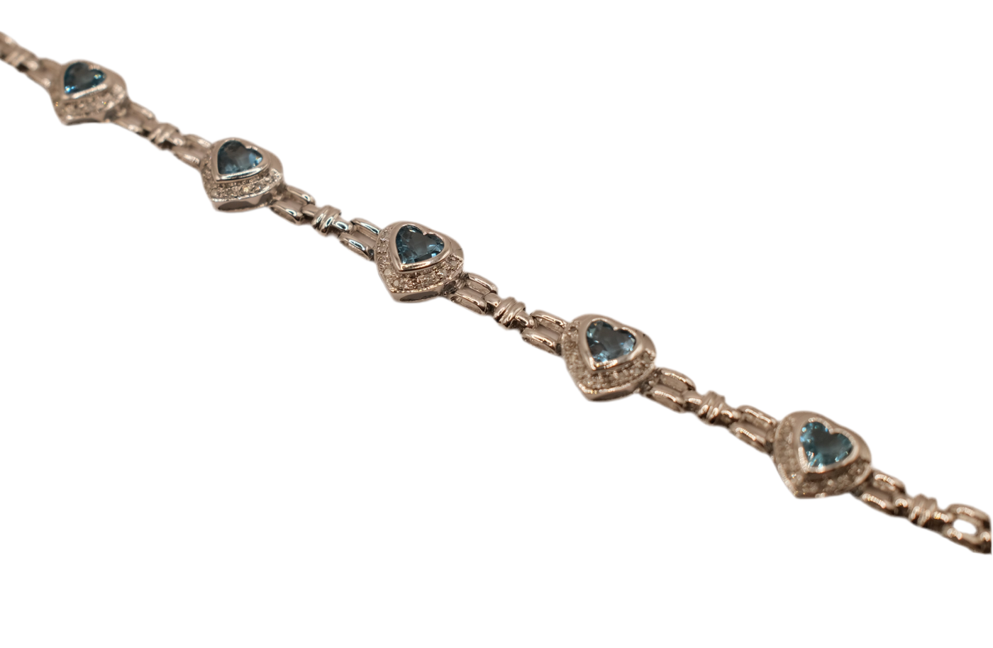 9ct Diamond & Topaz Bracelet