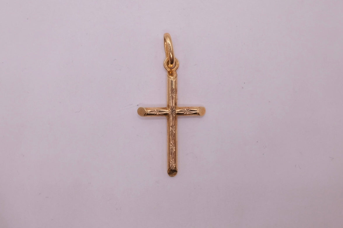 9ct Yellow Gold Cross Pendant