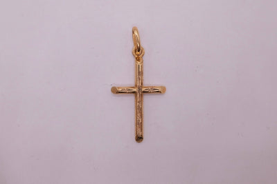 9ct Yellow Gold Cross Pendant