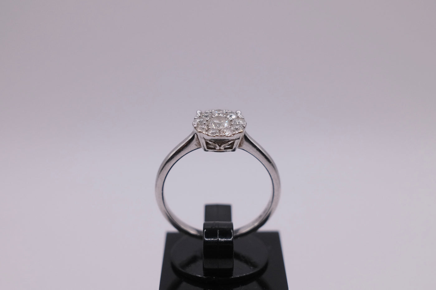 9ct White Gold Diamond Ring