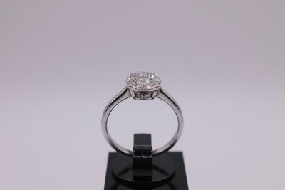 9ct White Gold Diamond Ring