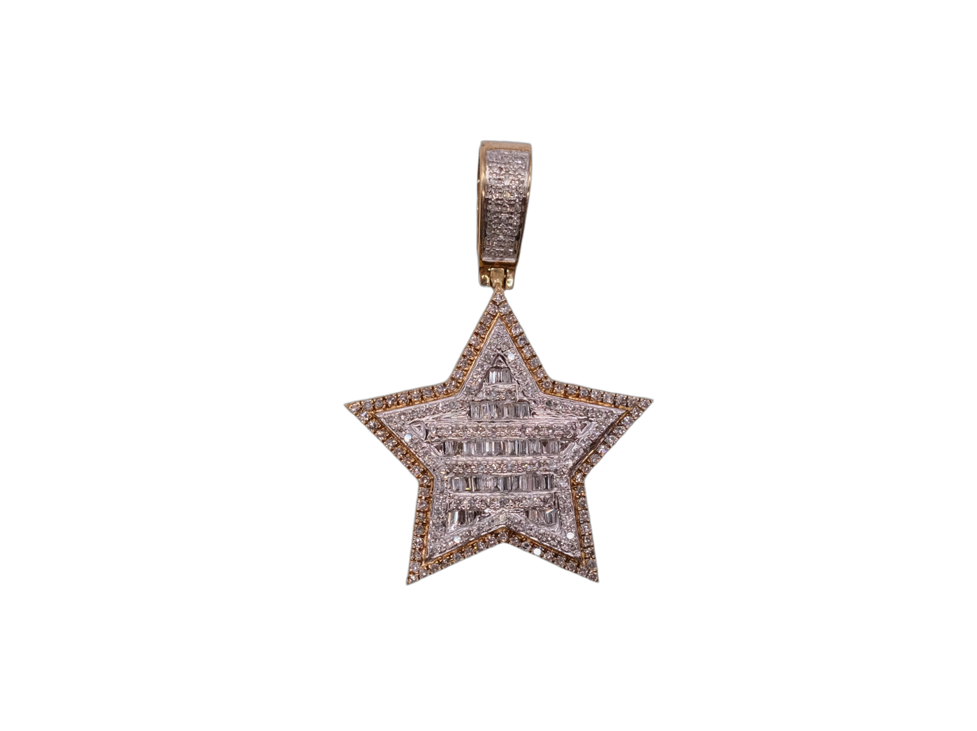 10ct yellow gold star pendant