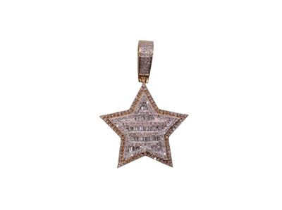 10ct yellow gold star pendant