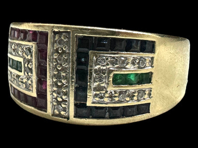 9ct Multi Stone Ring