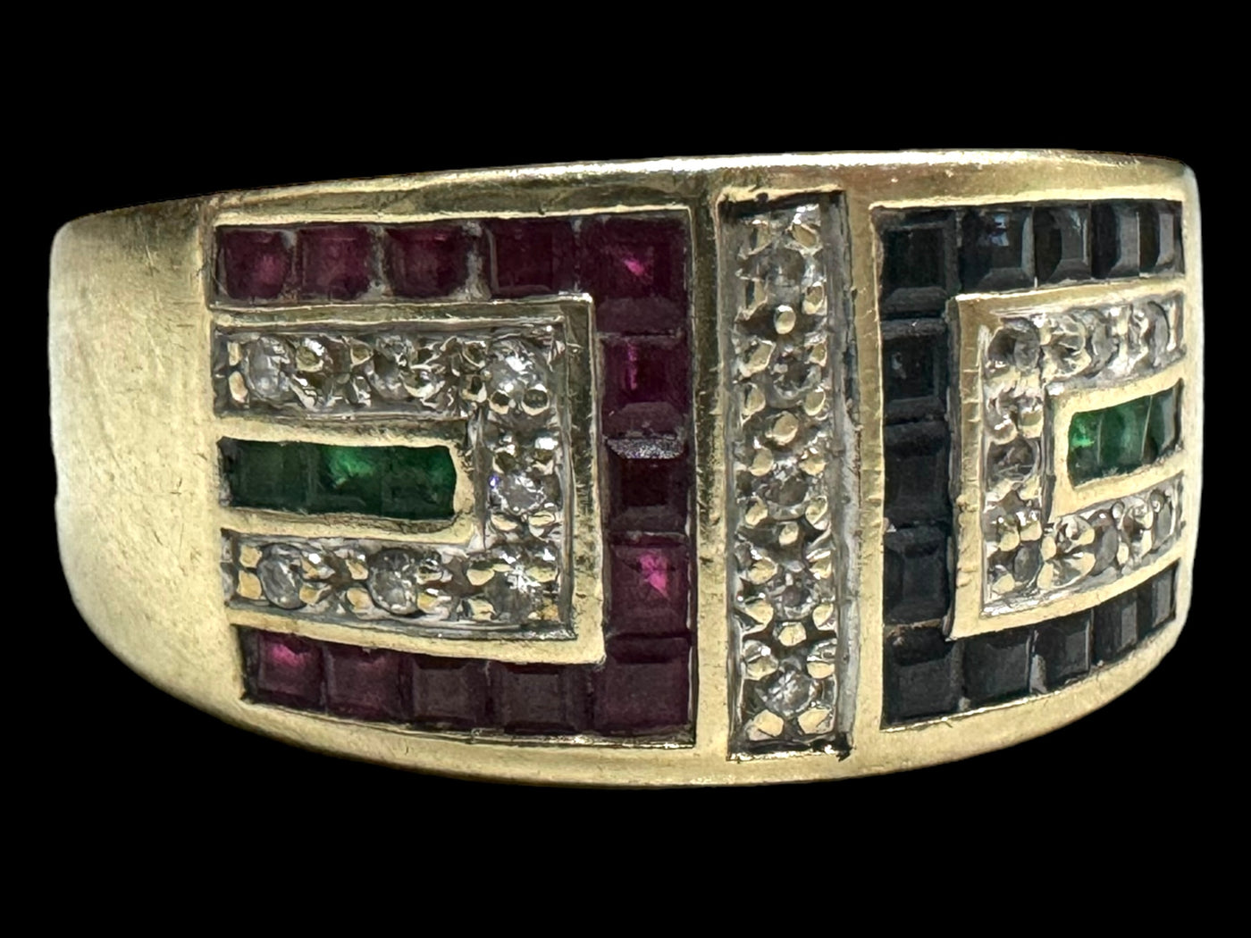 9ct Multi Stone Ring