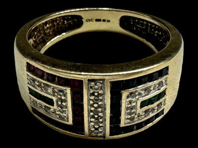 9ct Multi Stone Ring