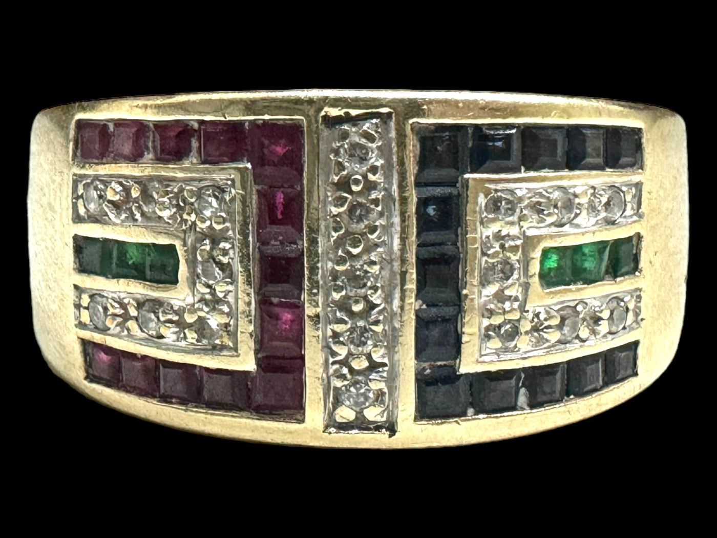 9ct Multi Stone Ring