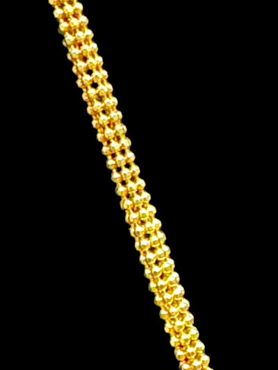 18ct Necklace with Gold Bar Pendant