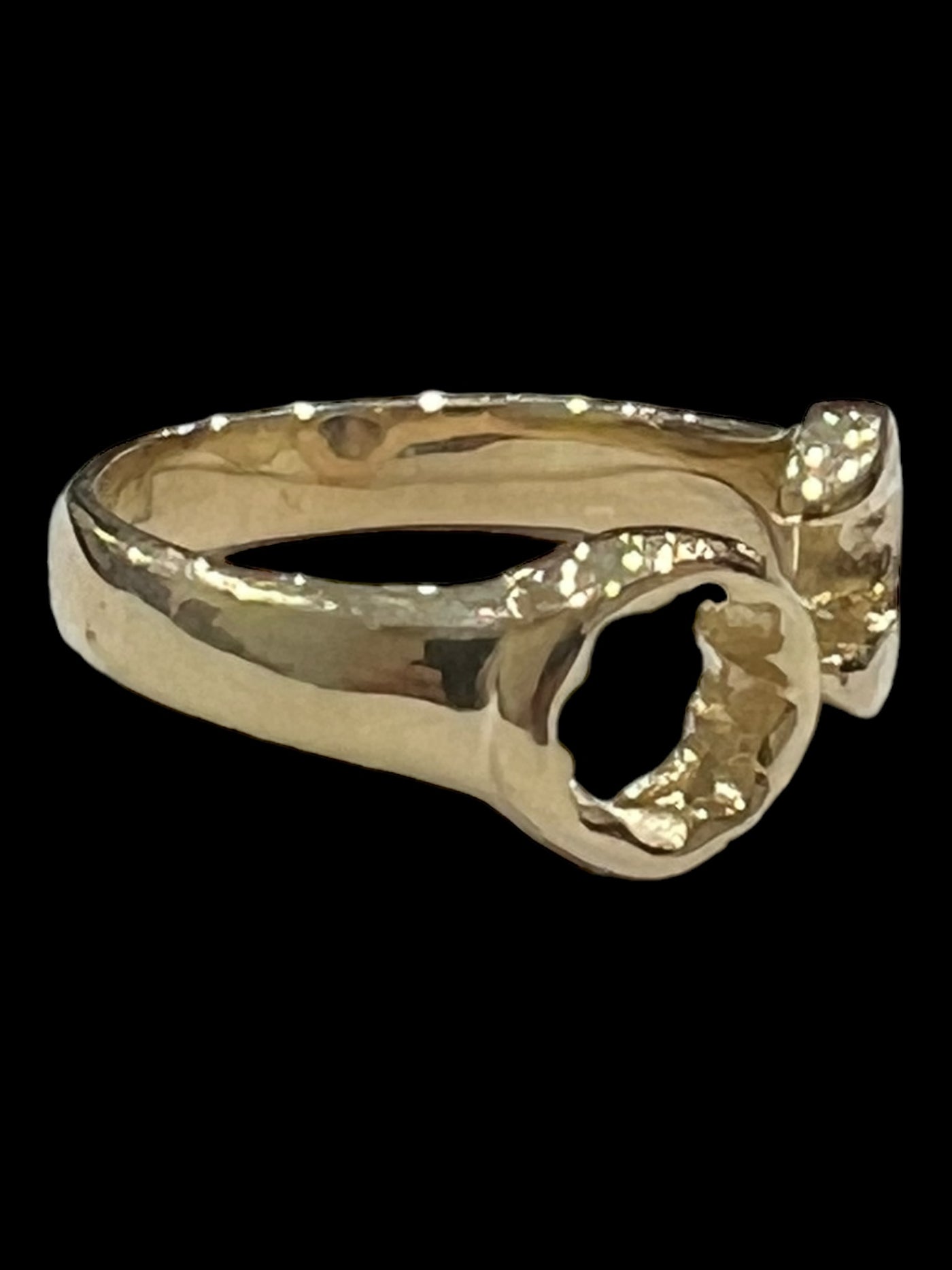 9CT SPANNER WRENCH RING