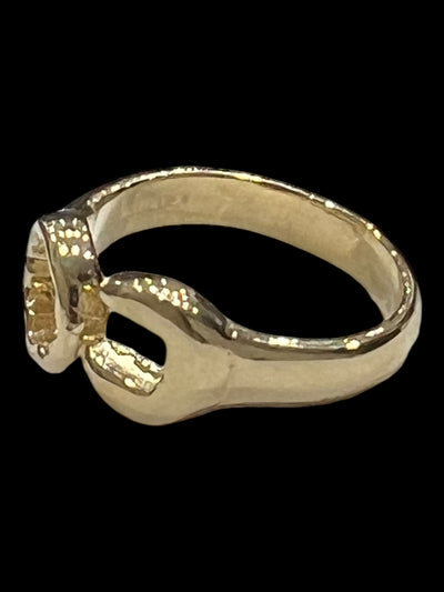 9CT SPANNER WRENCH RING